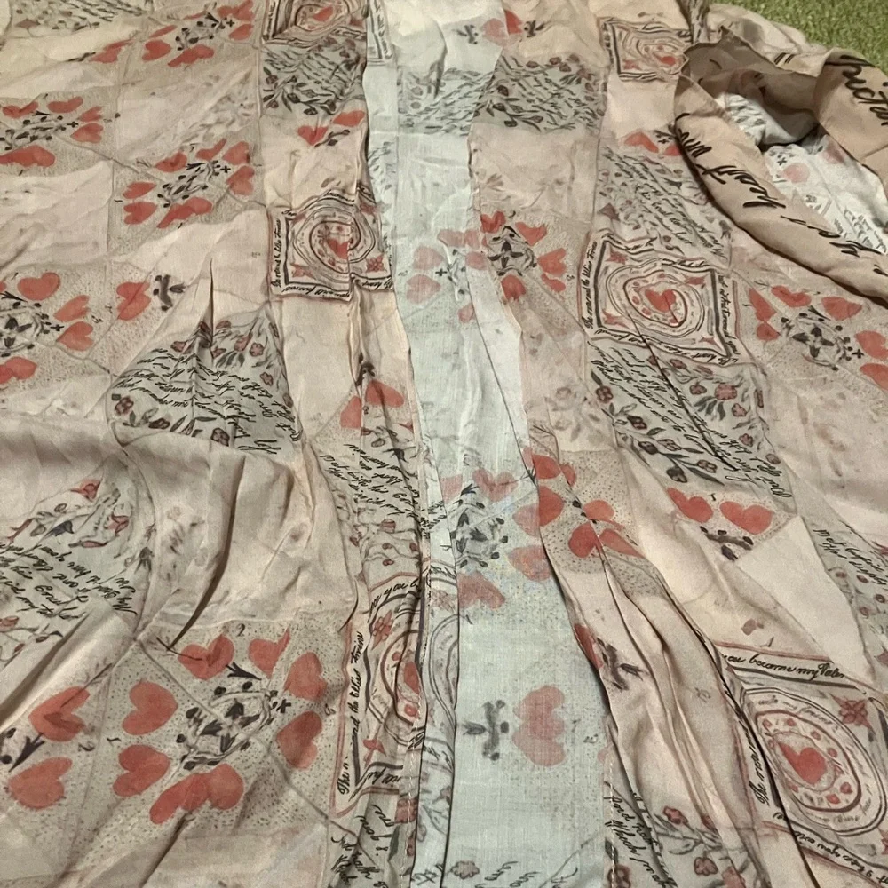 Market of Stars Floral Heart Pattern Goddess Duster - Picture 1 of 2